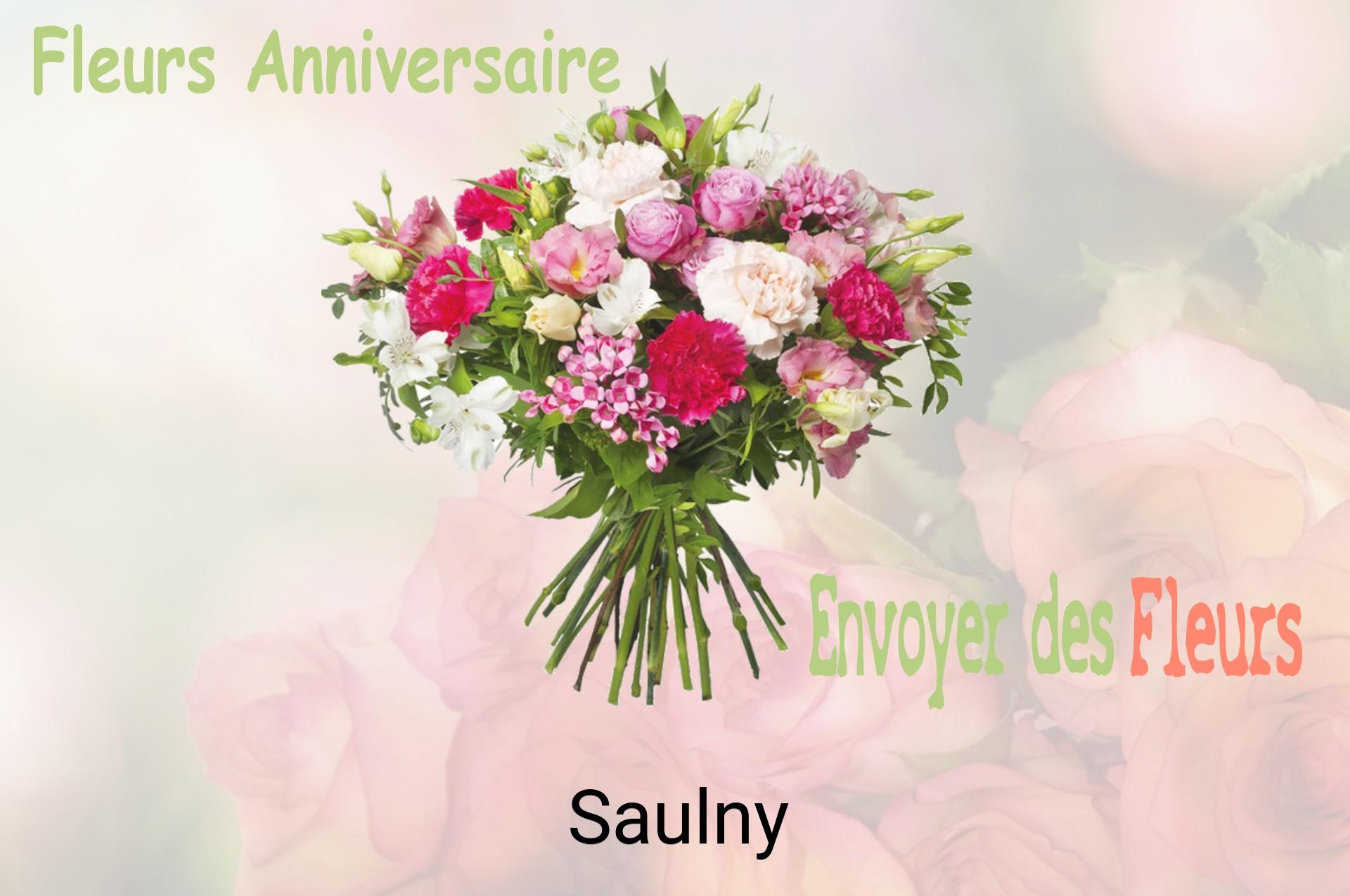 Bouquet de fleurs d’anniversaire livré à Saulny